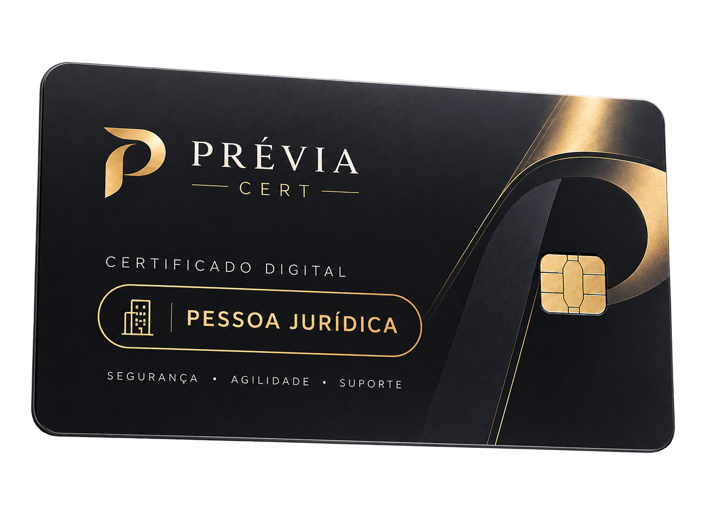 Mockup do certificado digital Prévia Cert para Pessoa Jurídica